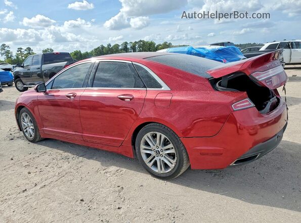3LN6L2G9XGR621673 2016 LINCOLN MKZ Red Задня ліва чверть