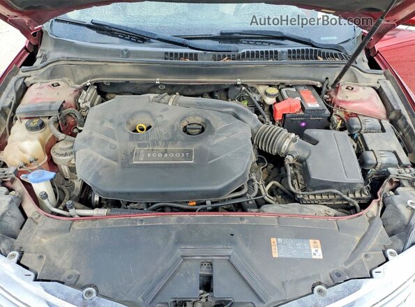 3LN6L2G9XGR621673 2016 LINCOLN MKZ Red Вид задньої частини салону