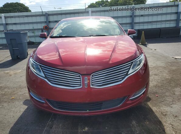 3LN6L2GK5GR629473 2016 LINCOLN MKZ Red Front view