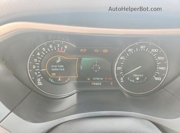 3LN6L2J91GR611588 2016 LINCOLN MKZ Black Սարքավորումների վահանակի տեսք