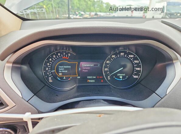 3LN6L2J97GR624653 2016 LINCOLN MKZ Black Vista del cuadro de instrumentos