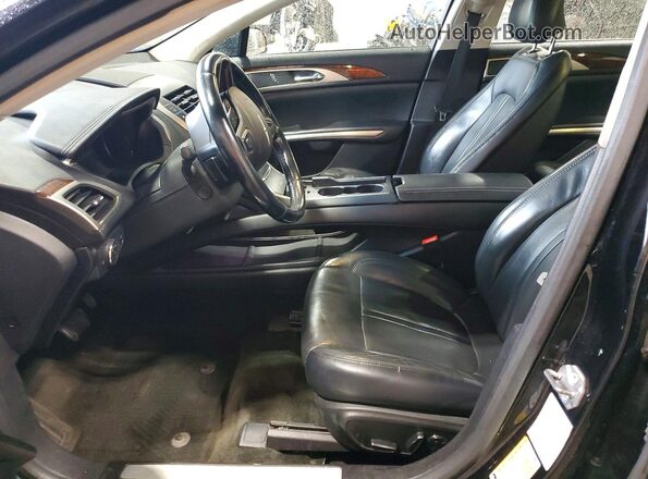 3LN6L2J98GR600152 2016 LINCOLN MKZ Black წინა სალონის ხედი
