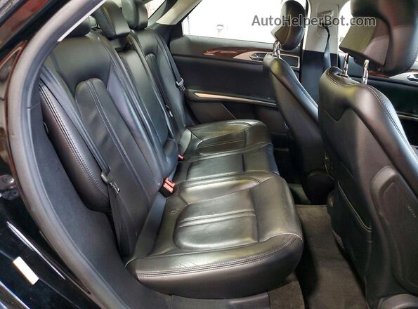 3LN6L2J98GR600152 2016 LINCOLN MKZ Black უკანა სავარძლების ხედი