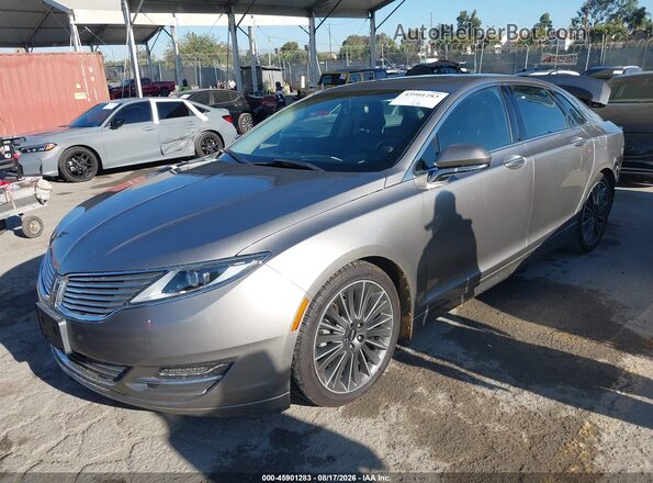 3LN6L2LU2GR623606 2016 LINCOLN MKZ HYBRID Gray Vista tres cuartos delantera izquierda