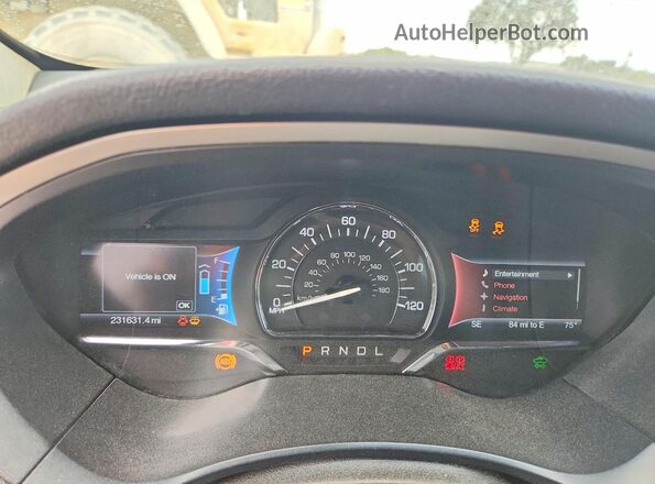 3LN6L2LU2GR630605 2016 LINCOLN MKZ Charcoal Սարքավորումների վահանակի տեսք