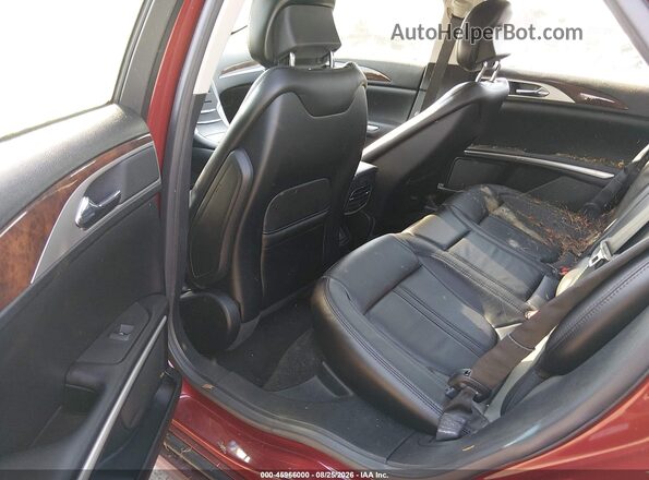 3LN6L2LU5GR631666 2016 LINCOLN MKZ HYBRID Burgundy Vista de la etiqueta del VIN