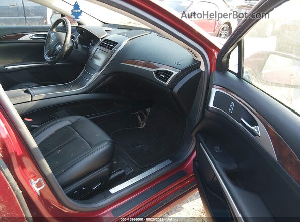 3LN6L2LU5GR631666 2016 LINCOLN MKZ HYBRID Burgundy Vista interior delantera
