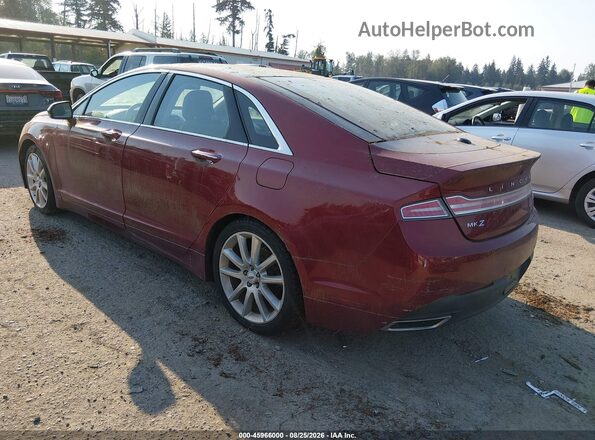 3LN6L2LU5GR631666 2016 LINCOLN MKZ HYBRID Burgundy Trasero izquierdo