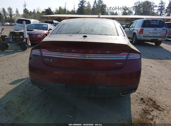 3LN6L2LU5GR631666 2016 LINCOLN MKZ HYBRID Burgundy 