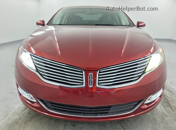 3LN6L2LU7GR634438 2016 LINCOLN MKZ Red წინა ხედი