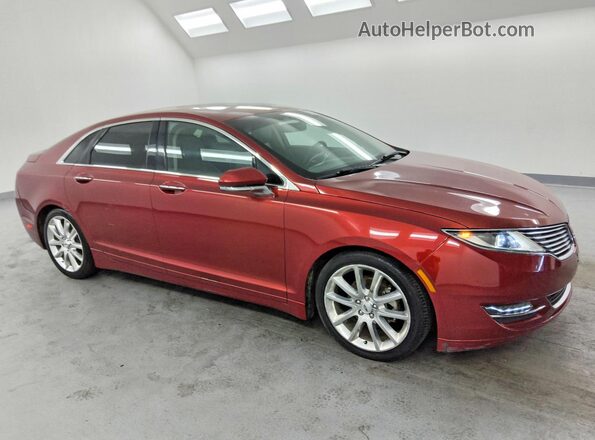3LN6L2LU7GR634438 2016 LINCOLN MKZ Red წინა მარჯვენა