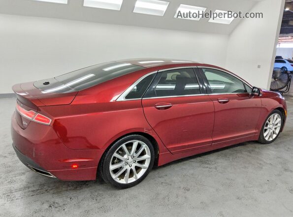 3LN6L2LU7GR634438 2016 LINCOLN MKZ Red უკანა მარჯვენა