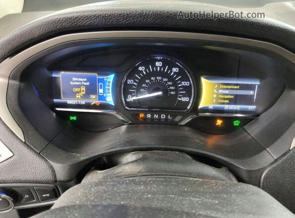 3LN6L2LU7GR634438 2016 LINCOLN MKZ Red ხელსაწყოთა პანელის ხედი
