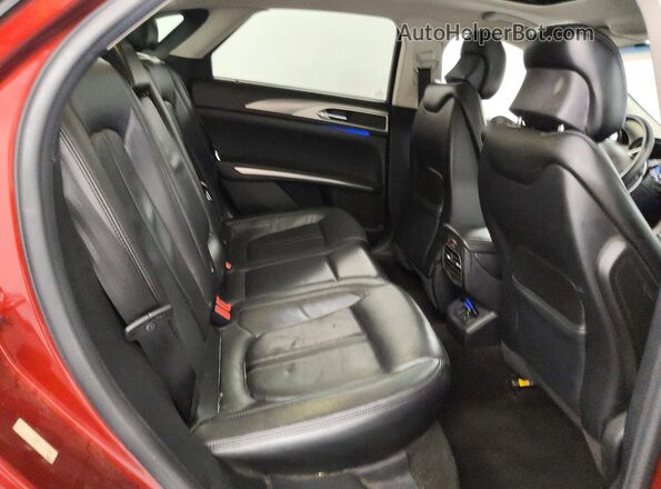 3LN6L2LU7GR634438 2016 LINCOLN MKZ Red უკანა სავარძლების ხედი
