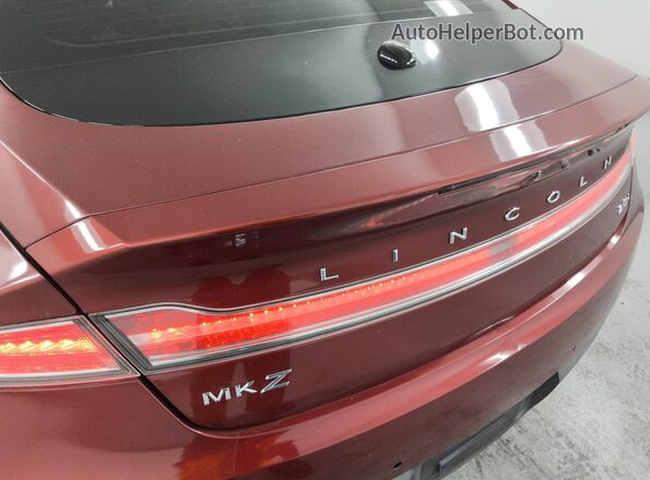 3LN6L2LU7GR634438 2016 LINCOLN MKZ Red 