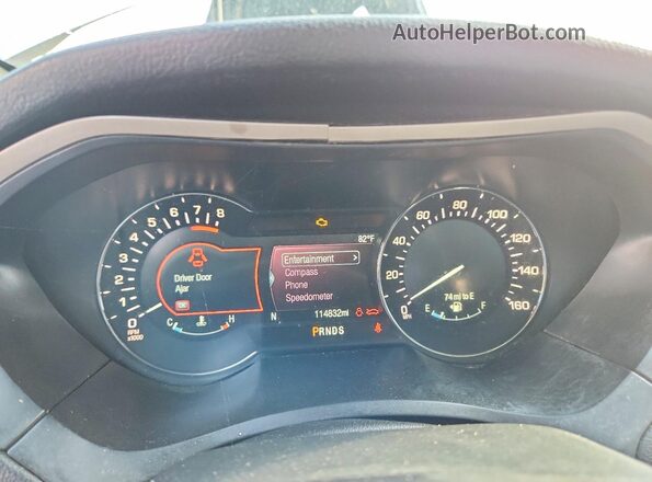 3LN6L5A91HR627079 2017 LINCOLN MKZ Silver Instrument cluster view