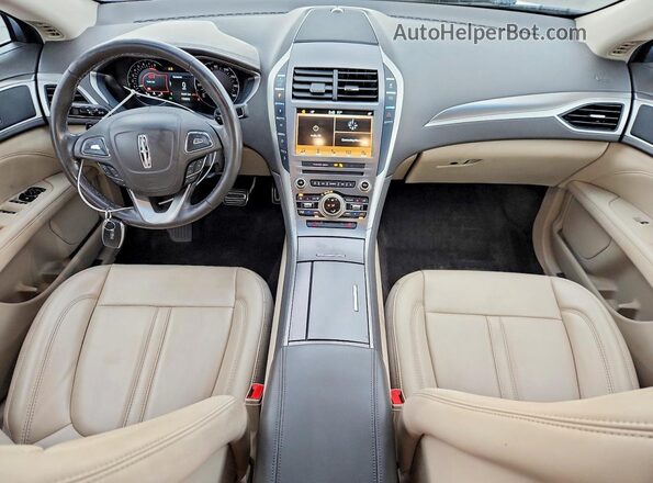 3LN6L5B97JR609920 2018 LINCOLN MKZ White Առջևի վահանակի տեսք