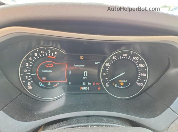 3LN6L5C91HR665165 2017 LINCOLN MKZ Burgundy Вид щитка приладів