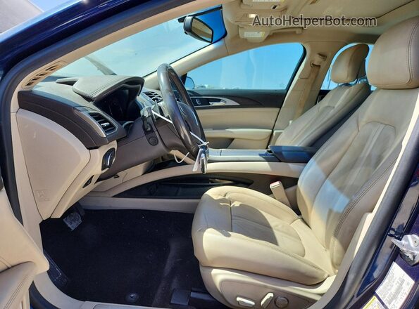 3LN6L5C99HR657363 2017 LINCOLN MKZ Blue Vista interior delantera