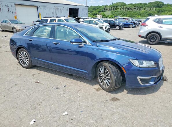 3LN6L5DC4HR663064 2017 LINCOLN MKZ Blue Передня права чверть