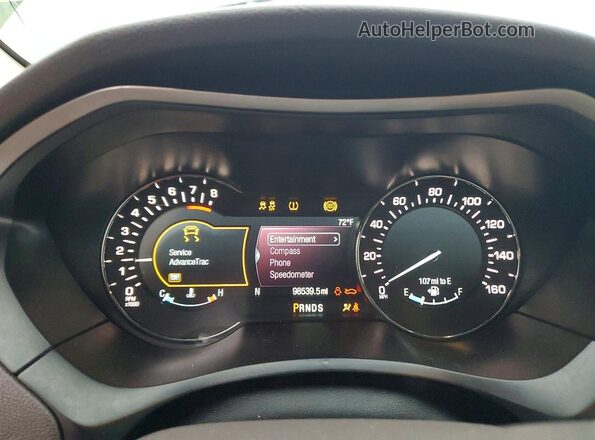 3LN6L5DC4HR663064 2017 LINCOLN MKZ Blue Вид щитка приладів
