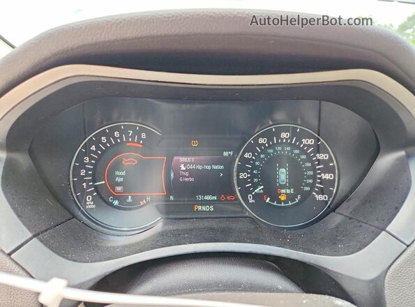 3LN6L5E92HR648713 2017 LINCOLN MKZ Gray ხელსაწყოთა პანელის ხედი