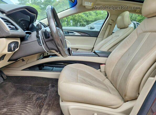 3LN6L5E92HR648713 2017 LINCOLN MKZ Gray წინა სალონის ხედი