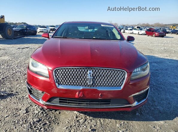 3LN6L5E93HR606342 2017 LINCOLN MKZ Красный Вид спереди