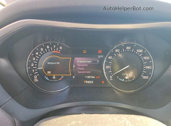 3LN6L5E93HR606342 2017 LINCOLN MKZ Красный Вид щитка приборов
