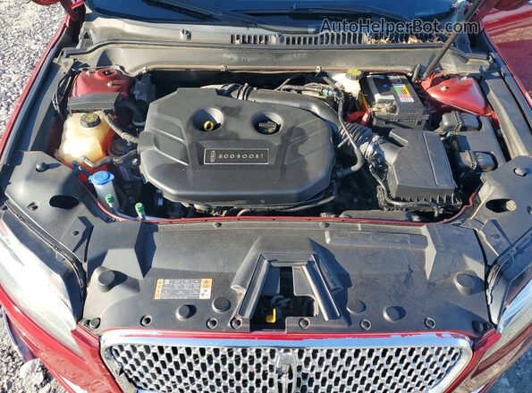 3LN6L5E93HR606342 2017 LINCOLN MKZ Красный Вид задней части салона