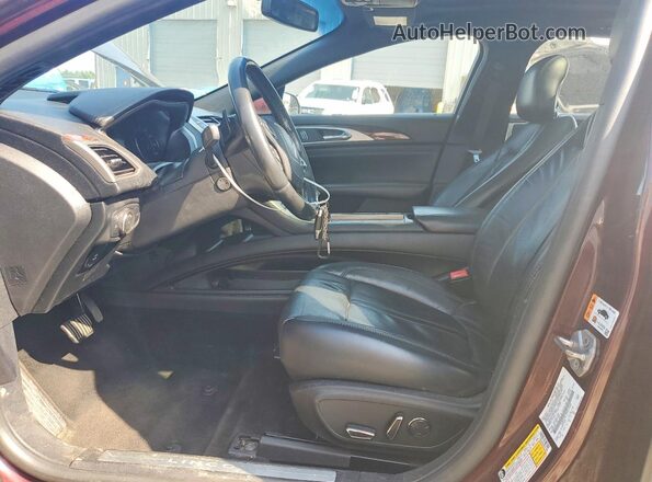 3LN6L5EC5HR657689 2017 LINCOLN MKZ Maroon Вид салону спереду