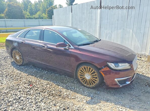 3LN6L5EC5HR657689 2017 LINCOLN MKZ Maroon Передня права чверть