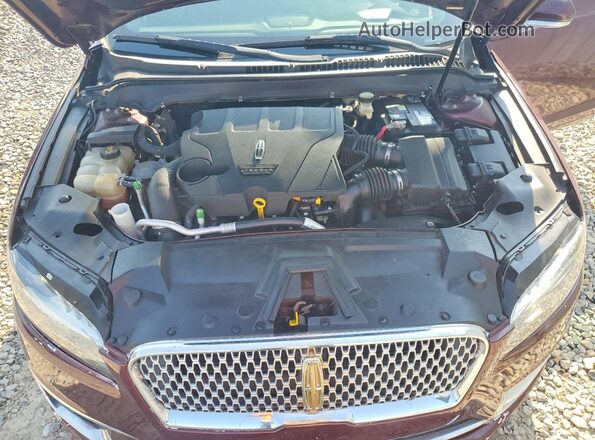 3LN6L5EC5HR657689 2017 LINCOLN MKZ Maroon Вид задньої частини салону