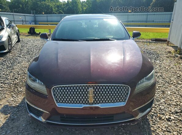3LN6L5EC5HR657689 2017 LINCOLN MKZ Maroon Вид спереду