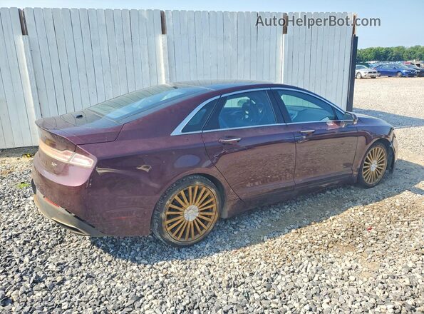 3LN6L5EC5HR657689 2017 LINCOLN MKZ Maroon Задня права чверть