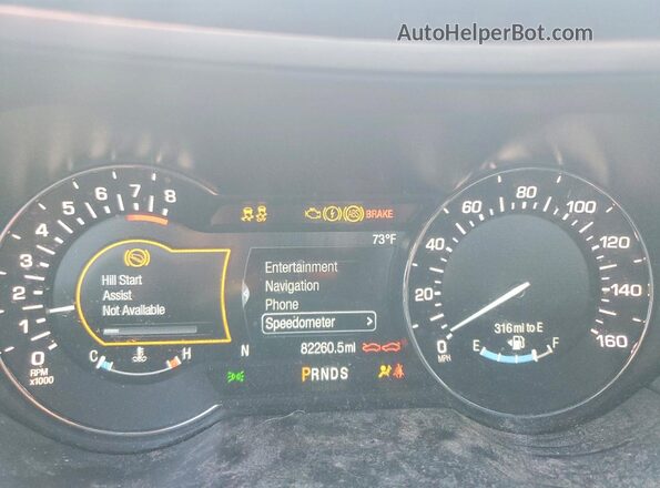 3LN6L5F91JR611415 2018 LINCOLN MKZ Silver Widok zestawu wskaźników