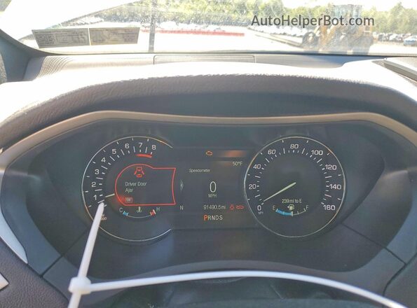 3LN6L5F91LR622224 2020 LINCOLN MKZ Silver Вид щитка приладів