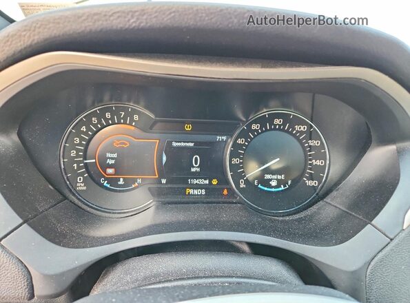 3LN6L5F94HR637730 2017 LINCOLN MKZ Gray Вид щитка приладів