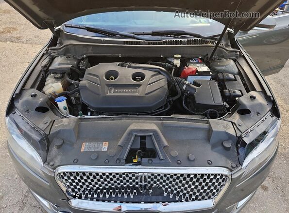 3LN6L5F94HR637730 2017 LINCOLN MKZ Gray Вид задньої частини салону