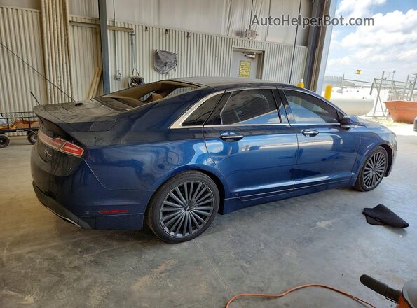3LN6L5F97HR648754 2017 LINCOLN MKZ Синий Задняя правая четверть