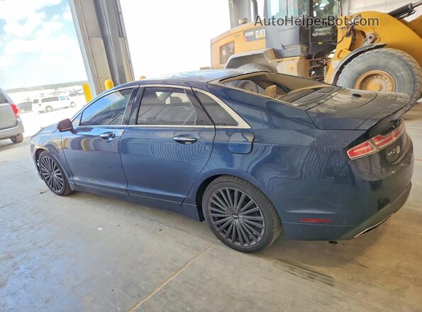 3LN6L5F97HR648754 2017 LINCOLN MKZ Синий Задняя левая четверть