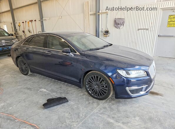 3LN6L5F97HR648754 2017 LINCOLN MKZ Синий Передняя правая четверть
