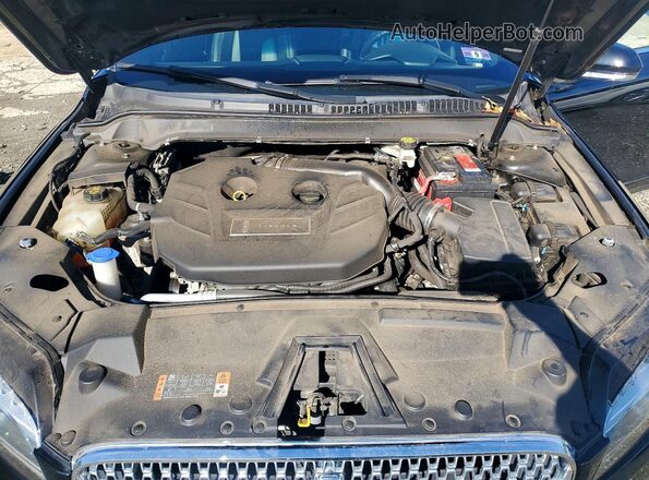3LN6L5F97HR662444 2017 LINCOLN MKZ Black უკანა სალონის ხედი