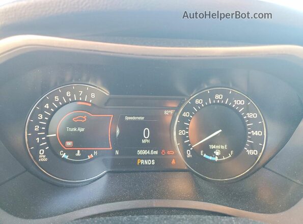 3LN6L5F97HR662444 2017 LINCOLN MKZ Black ხელსაწყოთა პანელის ხედი