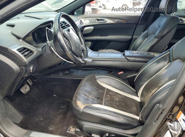 3LN6L5FC2HR622431 2017 LINCOLN MKZ Black წინა სალონის ხედი