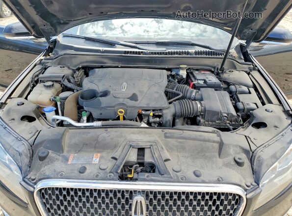 3LN6L5FC2HR622431 2017 LINCOLN MKZ Black უკანა სალონის ხედი