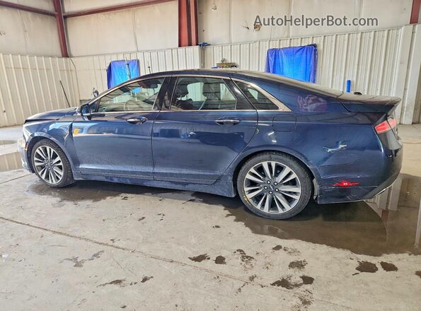 3LN6L5FC6HR645937 2017 LINCOLN MKZ Blue Հետևի ձախ