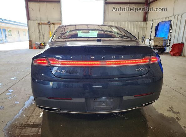 3LN6L5FC6HR645937 2017 LINCOLN MKZ Blue Հետևի տեսք