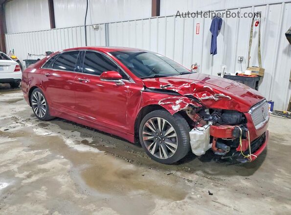 3LN6L5FC7HR631366 2017 LINCOLN MKZ Red Przód prawy
