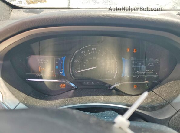3LN6L5KU7HR620320 2017 LINCOLN MKZ Серый Вид щитка приборов